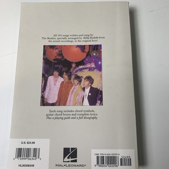 Beatles Complete Chord Songbook by The Beatles (2000, Trade Paperback)‎ - Picture 1 of 7